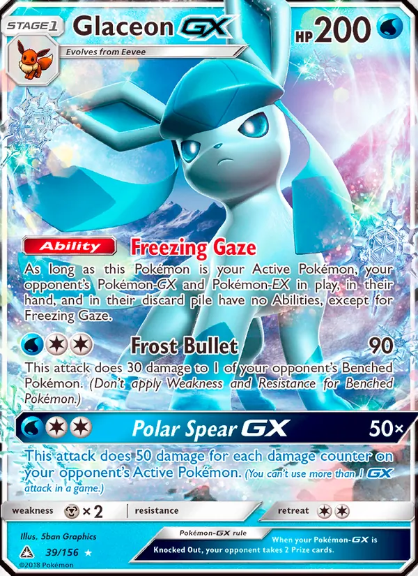 Glaceon GX, Ultra Prism No. 39
