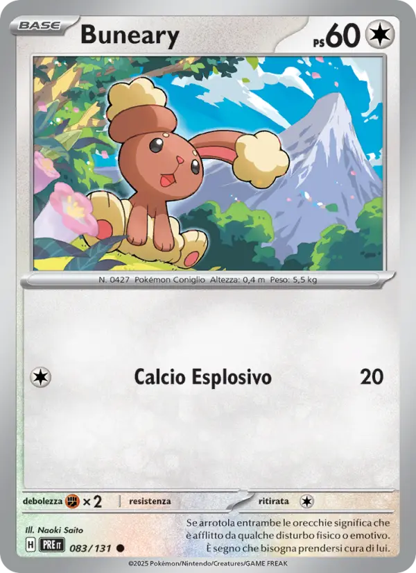 Buneary, Evoluzioni Prismatiche Nº 083