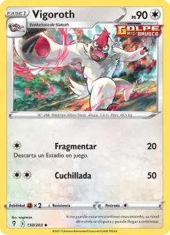 Vigoroth, Cielos Evolutivos No. 130 Normal