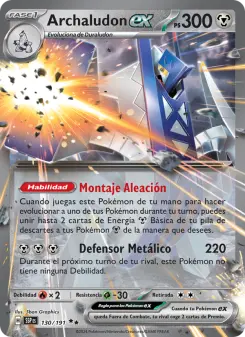 Archaludon ex, Chispas Fulgurantes No. 130 Holo