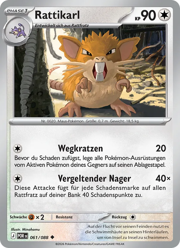Rattikarl, Optimale Ordnung No. 061