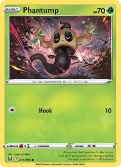 Phantump, Lost Origin No. 016 Normal