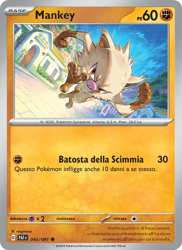 Mankey, Destino di Paldea No. 045