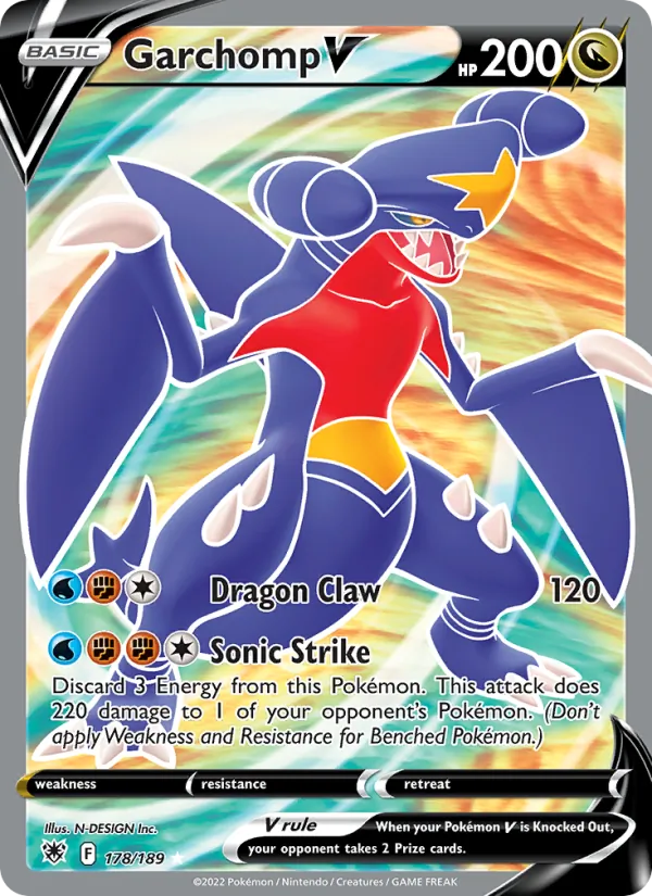 Garchomp V, Astral Radiance Nº 178
