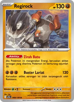 Regirock, Ikatan Takdir No. 068 Normal