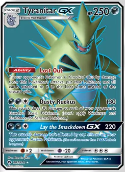 Tyranitar GX, Lost Thunder Nº 203 Normal