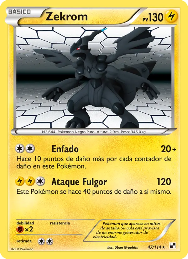 Zekrom, Negro y Blanco No. 47