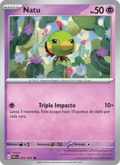 Natu, Destinos de Paldea Nº 025 Normal