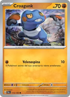 Croagunk, Evoluzioni a Paldea Nº 114 Normal