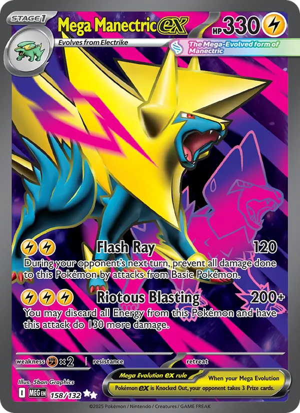 Mega Manectric ex, Mega Evolution Nº 158