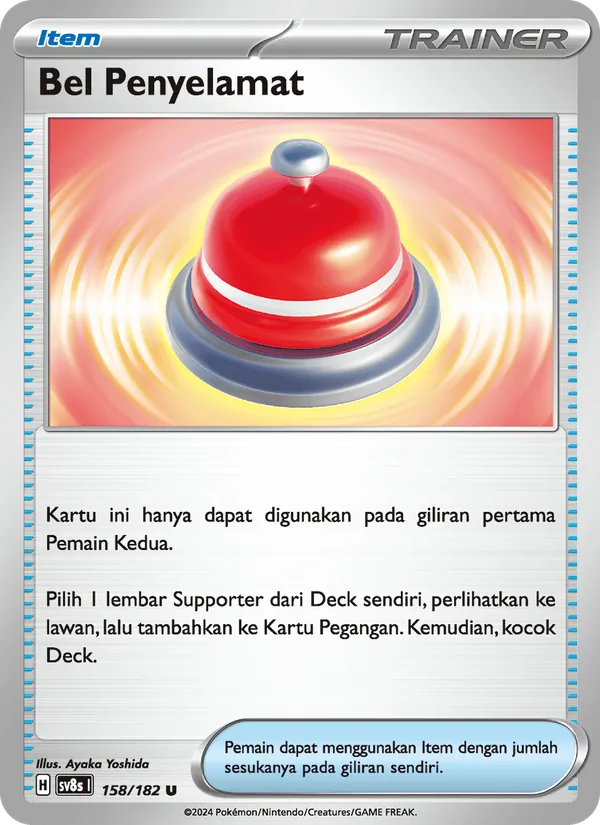 Bel Penyelamat, Kilat Rasi No. 158