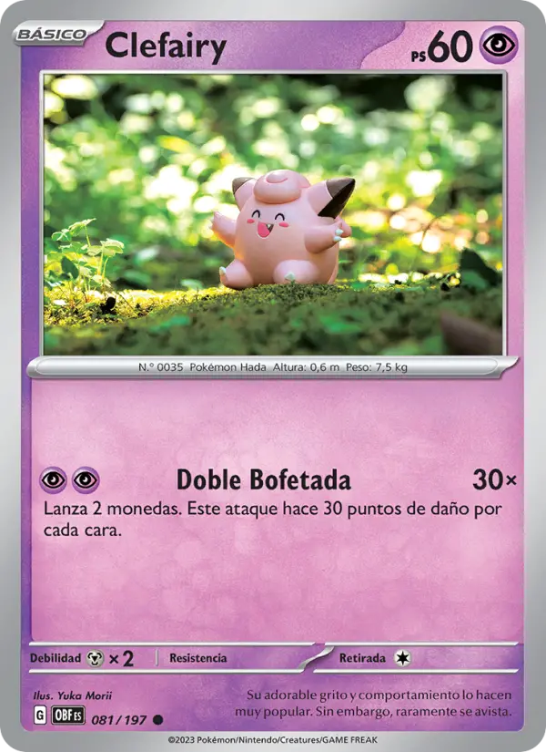 Clefairy, Llamas Obsidianas Nº 081