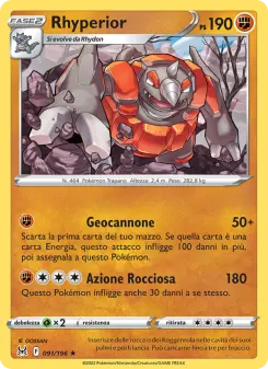 Rhyperior, Origine Perduta Nº 091 Normal