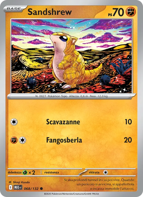 Sandshrew, Megaevoluzione No. 068