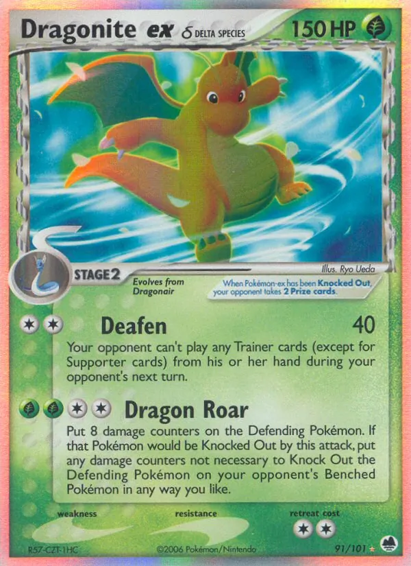 Dragonite ex δ, Dragon Frontiers No. 91