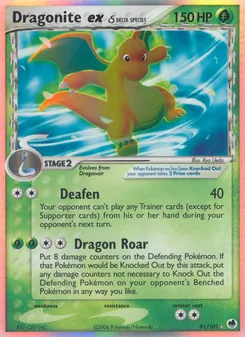 Dragonite ex δ, Dragon Frontiers No. 91 Holo