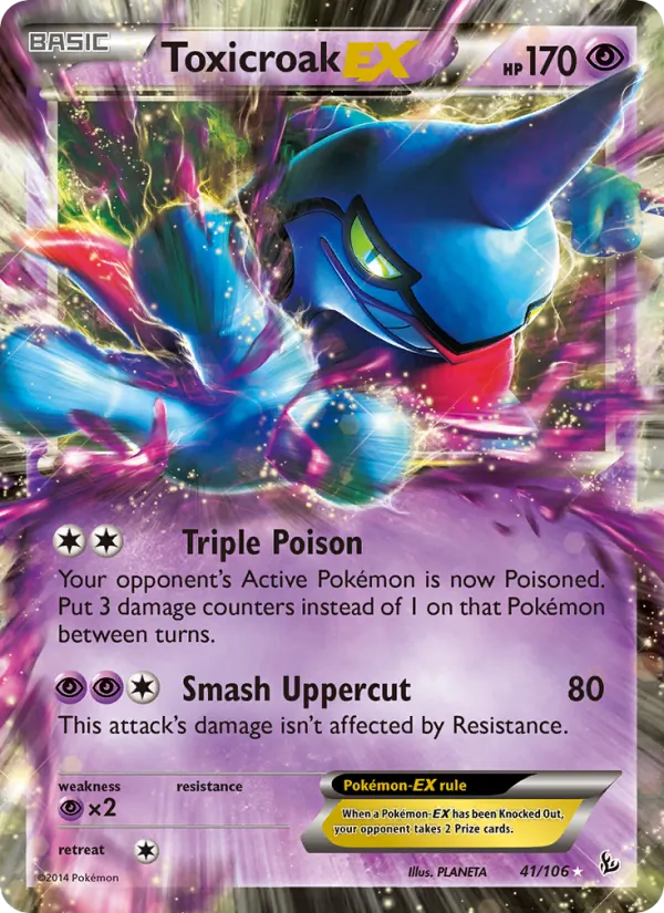 Toxicroak EX, Flashfire No. 41