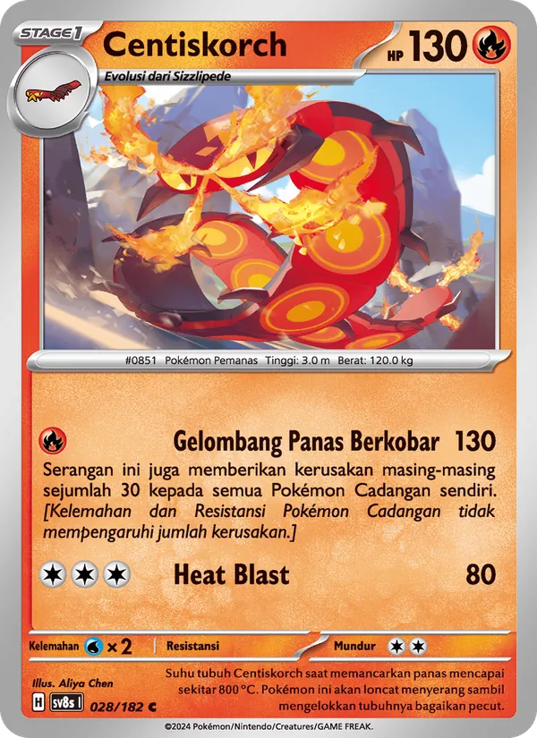 Centiskorch, Kilat Rasi No. 028