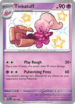 Tinkatuff, Paldean Fates Nº 166 Holo
