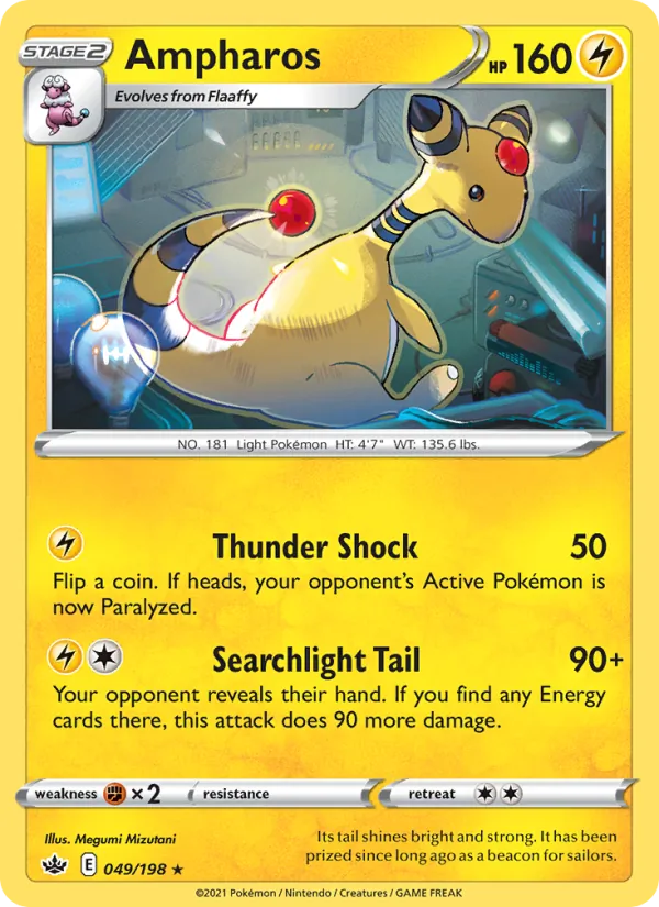 Ampharos, Chilling Reign Nº 49