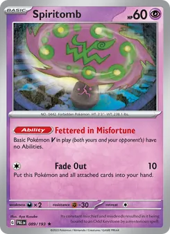Spiritomb, Paldea Evolved Nº 089 Holo