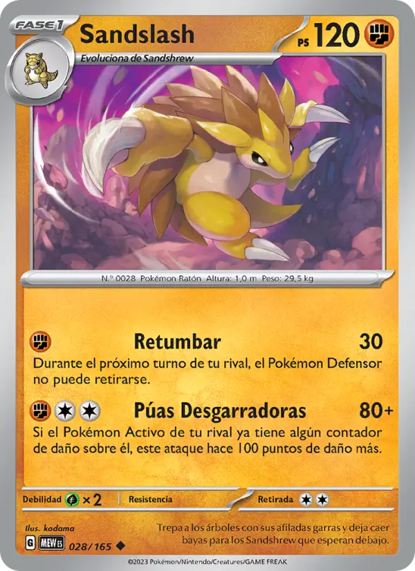 Sandslash, 151 Nº 028