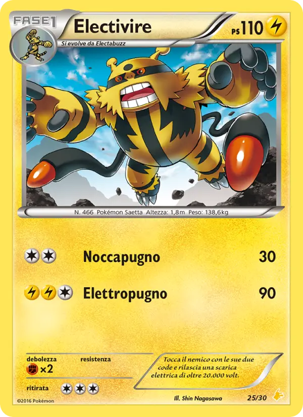 Electivire, XY trainer Kit (Pikachu Libre) No. 25