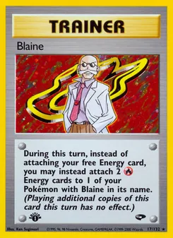 Blaine, Gym Challenge No. 17 Holo