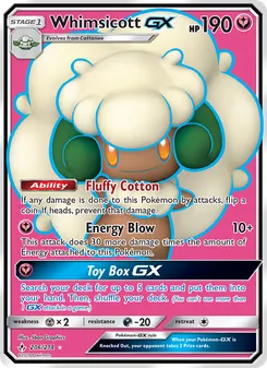 Whimsicott GX, Unbroken Bonds Nº 206 Normal