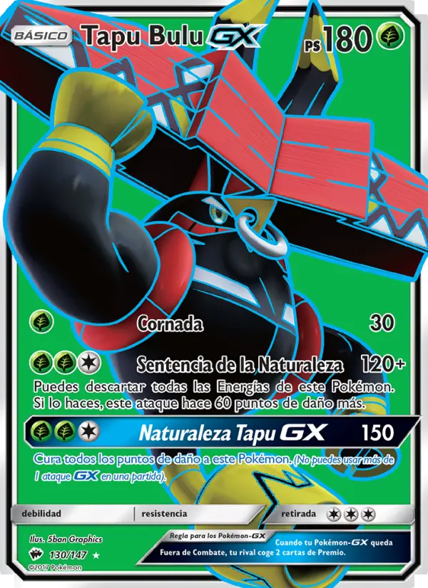 Tapu Bulu GX, Sombras Ardientes Nº 130