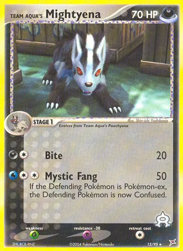 Team Aqua's Mightyena, Team Magma vs Team Aqua Nº 15