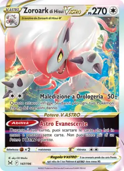 Zoroark di Hisui V ASTRO, Origine Perduta Nº 147 Holo