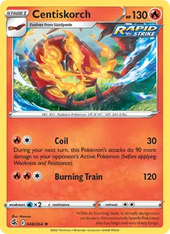 Centiskorch, Fusion Strike No. 48 Normal
