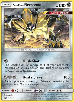 Dusk Mane Necrozma, SM Black Star Promos No. SM124 Normal