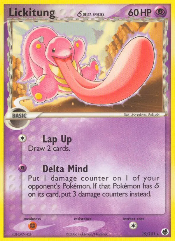 Lickitung δ, Dragon Frontiers No. 19