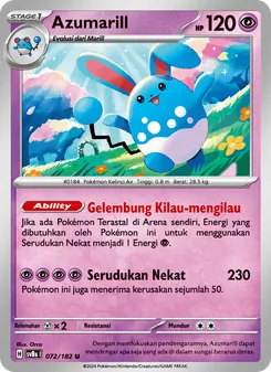 Azumarill, Kilat Rasi No. 072 Normal