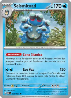 Seismitoad, Llamas Obsidianas No. 052 Normal