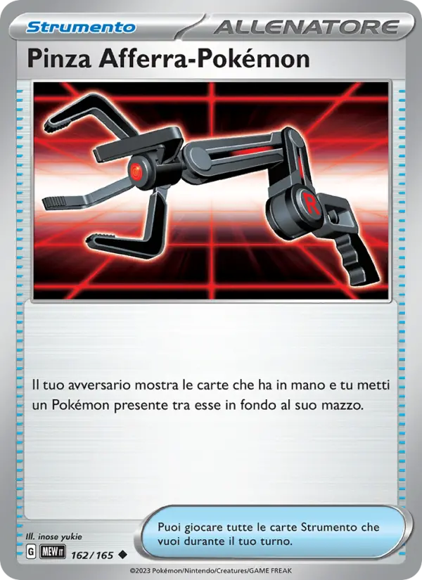 Pinza Afferra-Pokémon, 151 No. 162