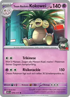 Team Rockets Kokowei, Erhabene Helden No. 078 Holo
