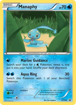 Manaphy, XY Black Star Promos Nº XY190 Normal
