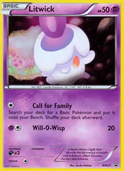 Litwick, BW Black Star Promos Nº BW27 Normal