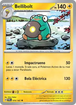 Bellibolt, Mascarada Crepuscular No. 074 Normal
