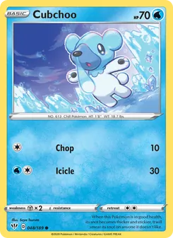 Cubchoo, Darkness Ablaze No. 48 Normal