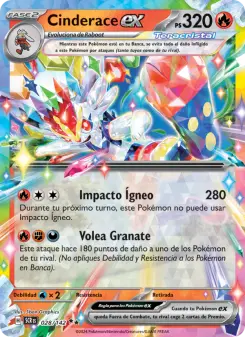 Cinderace ex, Corona Astral Nº 028 Holo