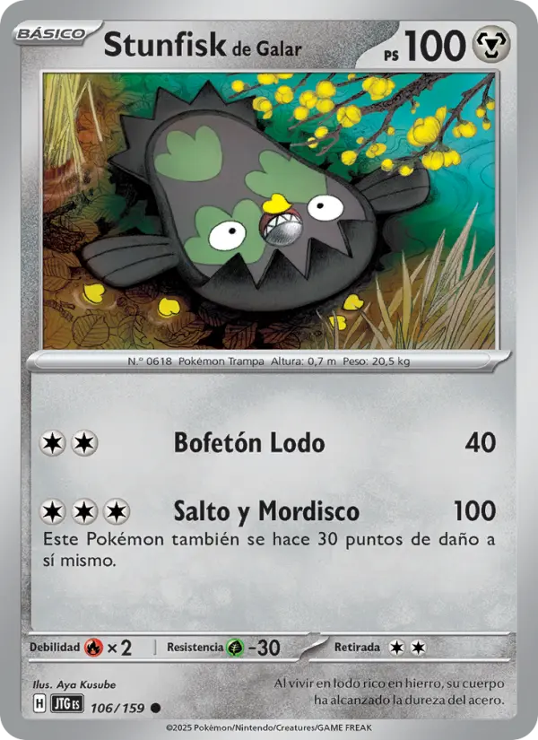 Stunfisk de Galar, Juntos de Aventuras Nº 106
