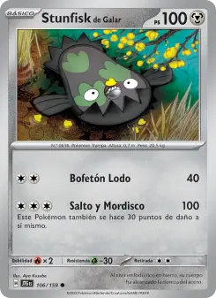 Stunfisk de Galar, Juntos de Aventuras No. 106 Normal