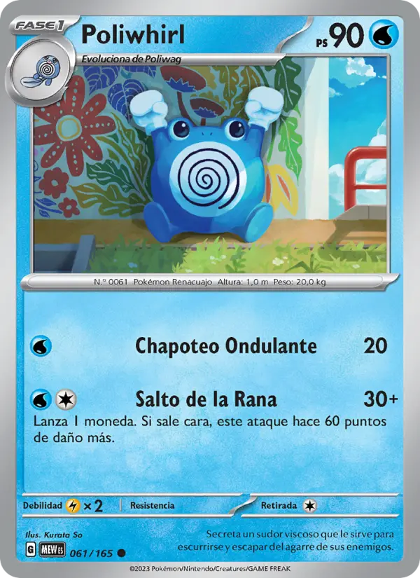 Poliwhirl, 151 Nº 061