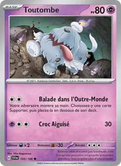 Toutombe, Écarlate et Violet Nº 105 Normal