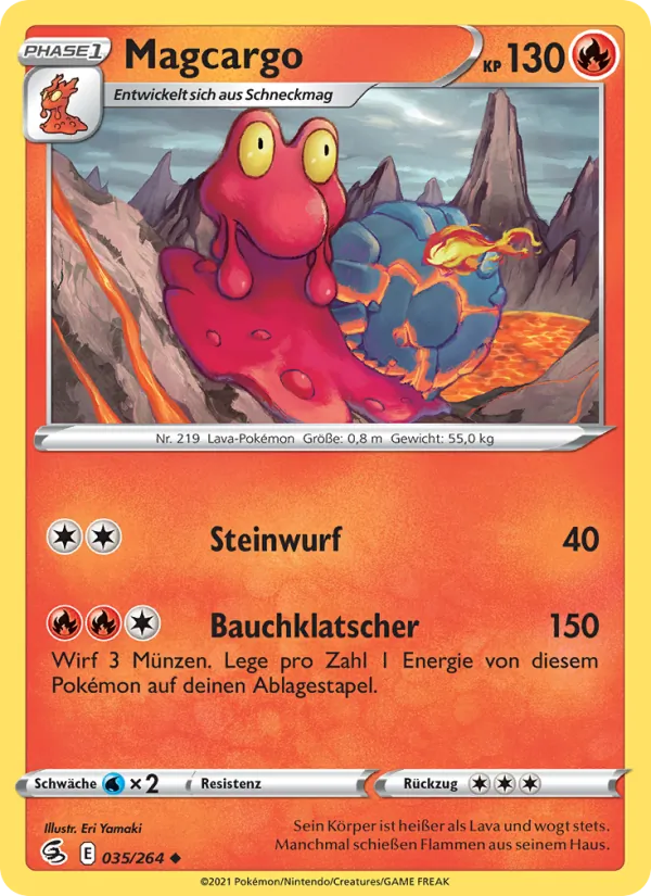 Magcargo, Fusions Angriff No. 35