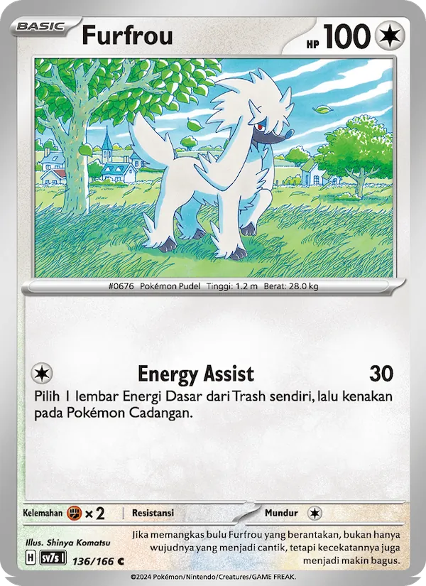 Furfrou, Bimbingan Rasi No. 136